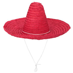 Mexické sombréro Puebla červené